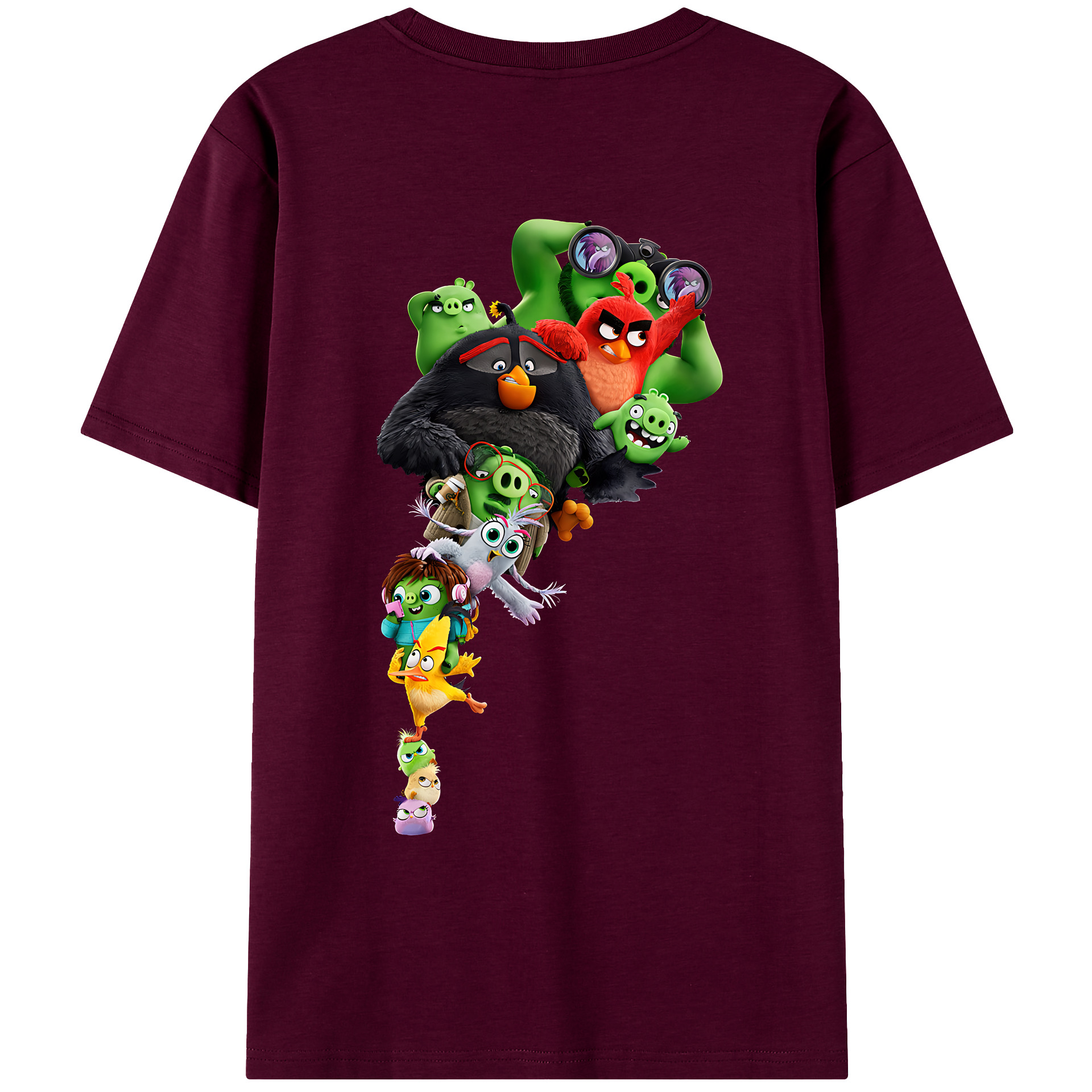 （画像用） Angry Birds アングリーバード レディース半袖Tシャツ(バックプリント)